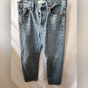 We The Free Button Fly Straight Leg Jeans. Size 26